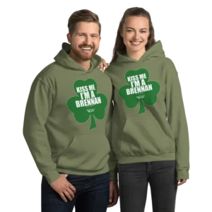 Kiss Me I'M A Brennan - Hoodie Unisex