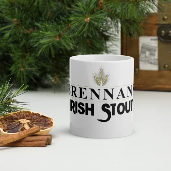 Brennan's White Glossy Mug - Image 3